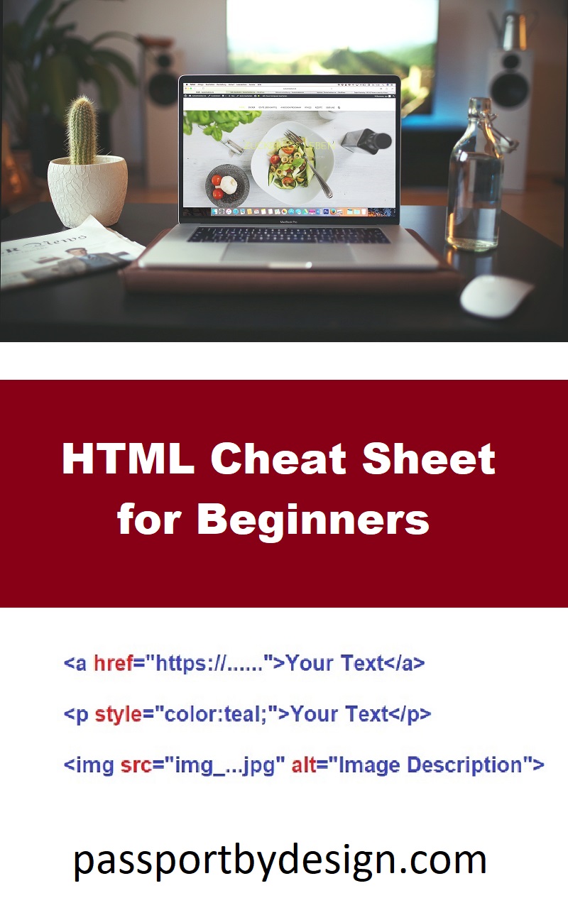 HTML Shortcut Codes For Beginners - Passport by Design